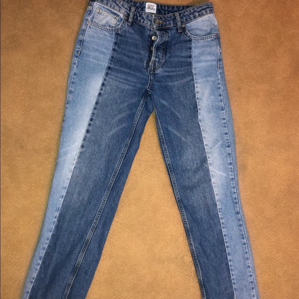 BDG High Rise Straight + Narrow Jean- Two Tone